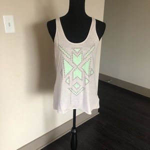 Express Aztec studded racerback tank Medium